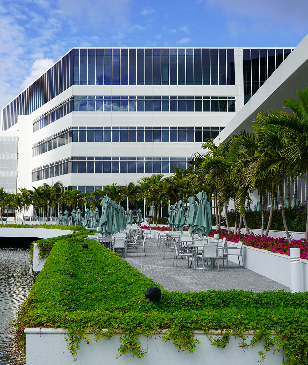 Commercial Landscape Architect Completed Project - Arthrex Walkway | Project by SWFL Landscape Designers Architectural Land Design, Inc. (ALD)
